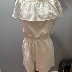 Forever 21 Cream Off-Shoulder Dress